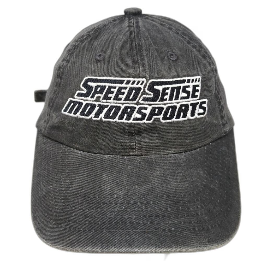 Port Authority Baseball Cap Gray One Size Speed Sense Motorsports Washed Hat